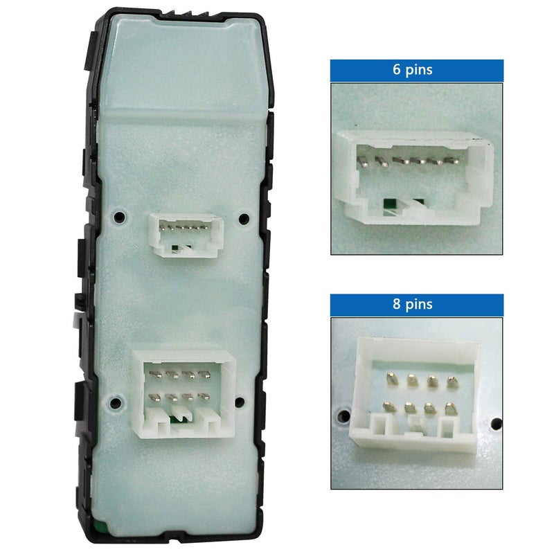 Partschoice Front Driver Side Power Window Master Control Switch Compatible with Jeep Grand Cherokee & 06-10 Chrysler 300 Replace # 4602736AA 4602781AA - Image 4